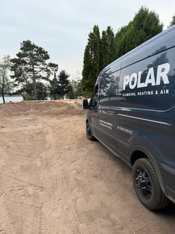 Polar van on a North Shore job site